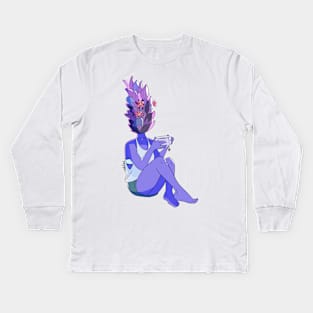 Lavanda Girl Kids Long Sleeve T-Shirt